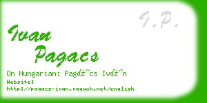 ivan pagacs business card